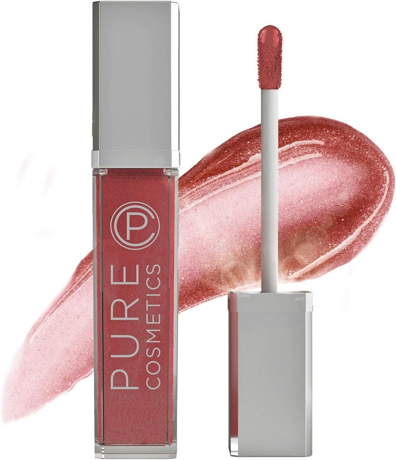 Pure Cosmetics Pure Illumination Light-Up Lip Gloss with LED Applicator and Side Mirror - Wine Berry - Image 1